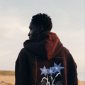 Star Zip Crop Hoodie