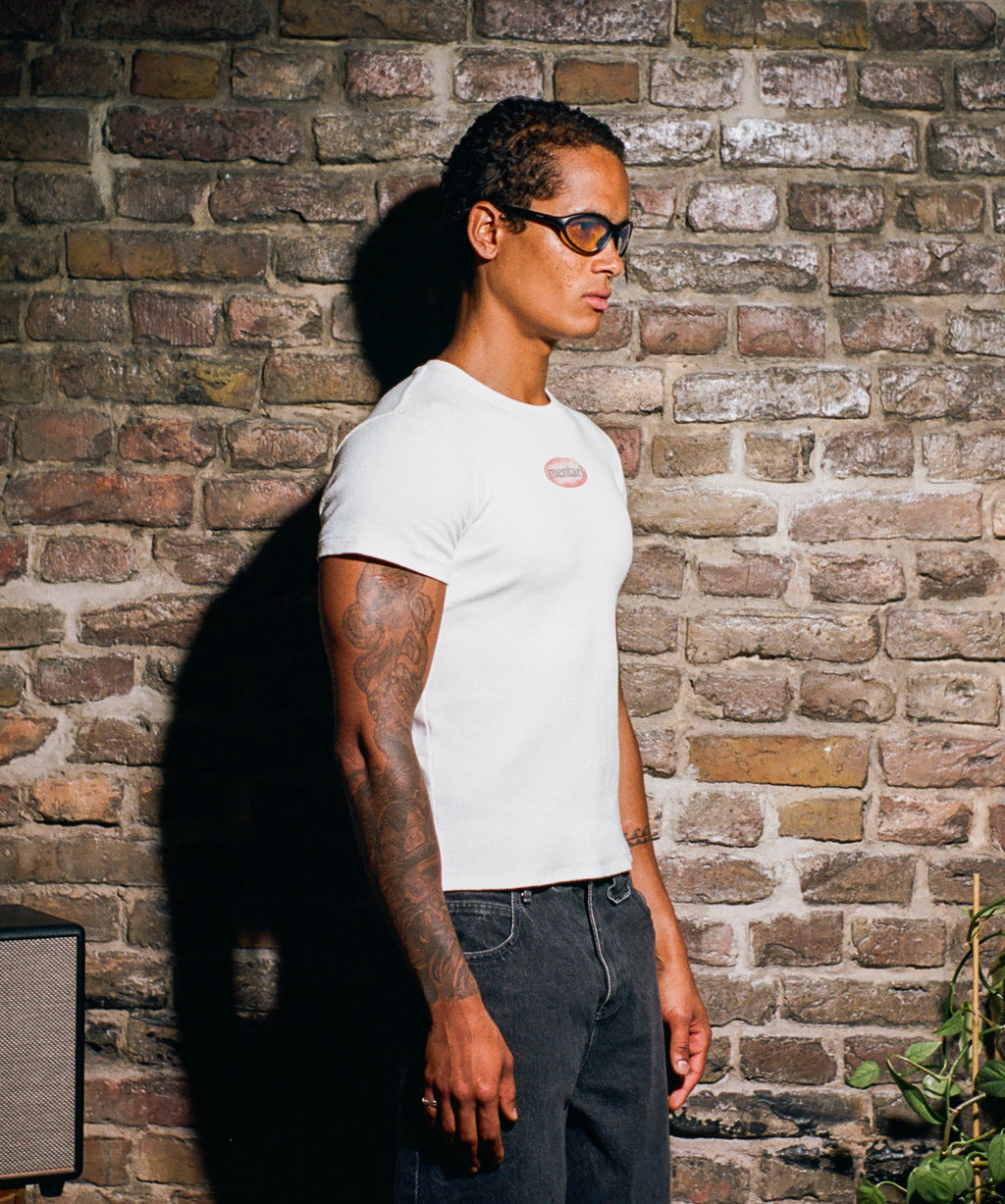 Men's Bodycon Ribbed Crop Top