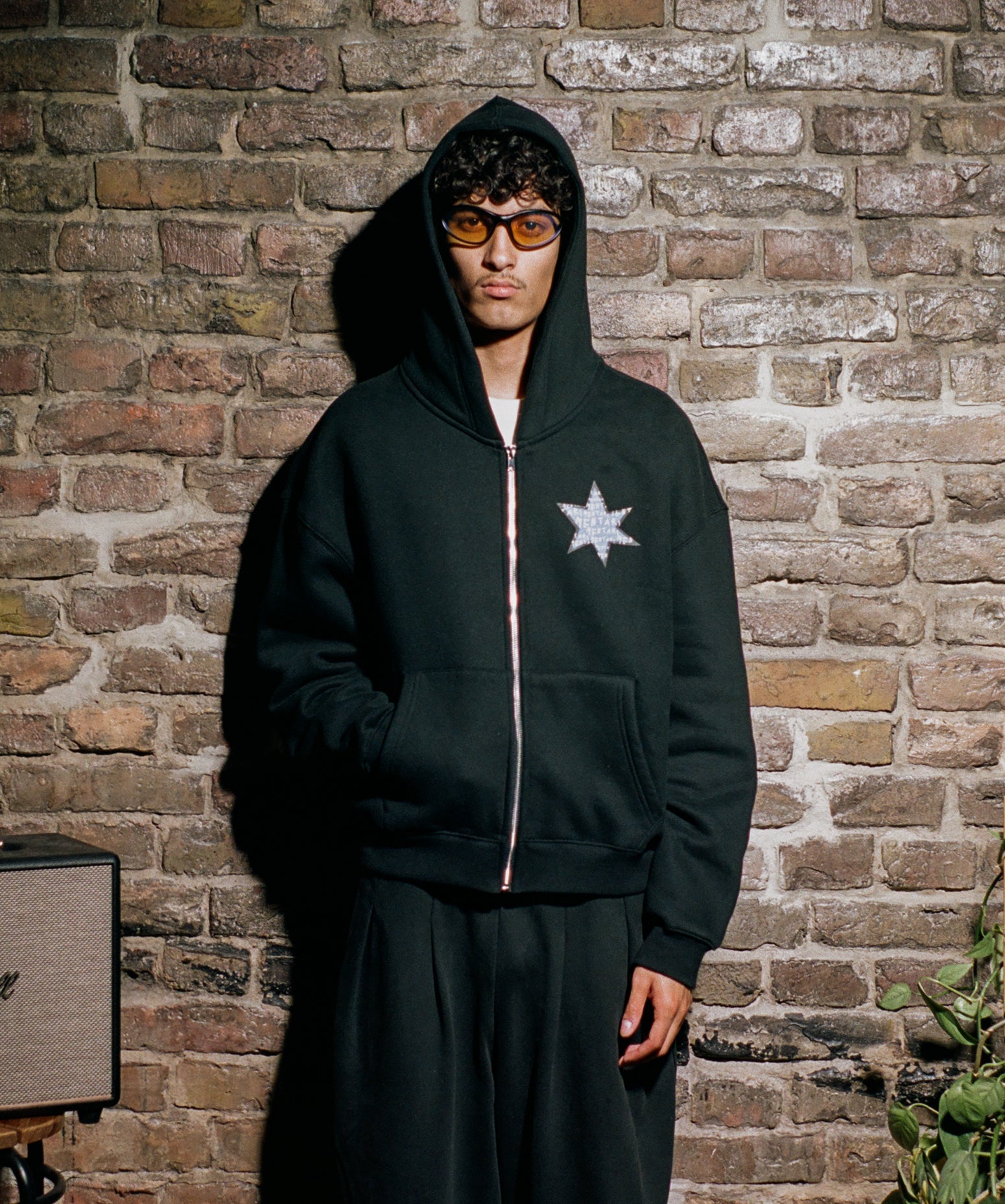 Fleece Zip-Up Boxy Hoodie