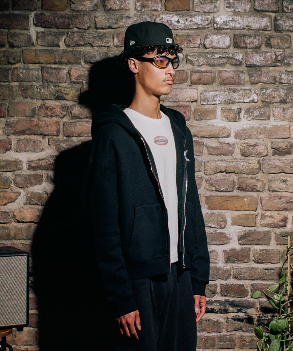 Fleece Zip-Up Boxy Hoodie