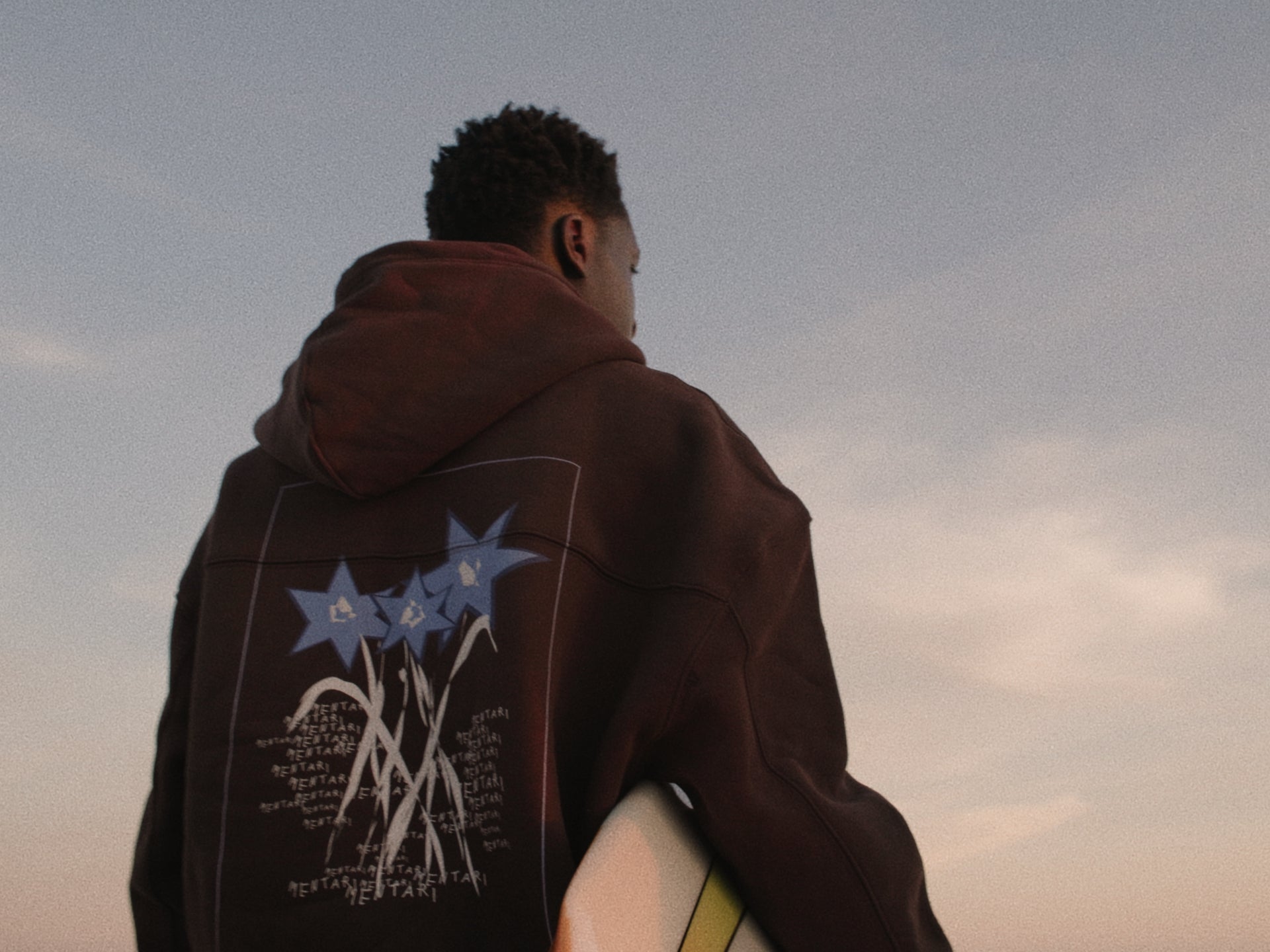 Star Zip Crop Hoodie